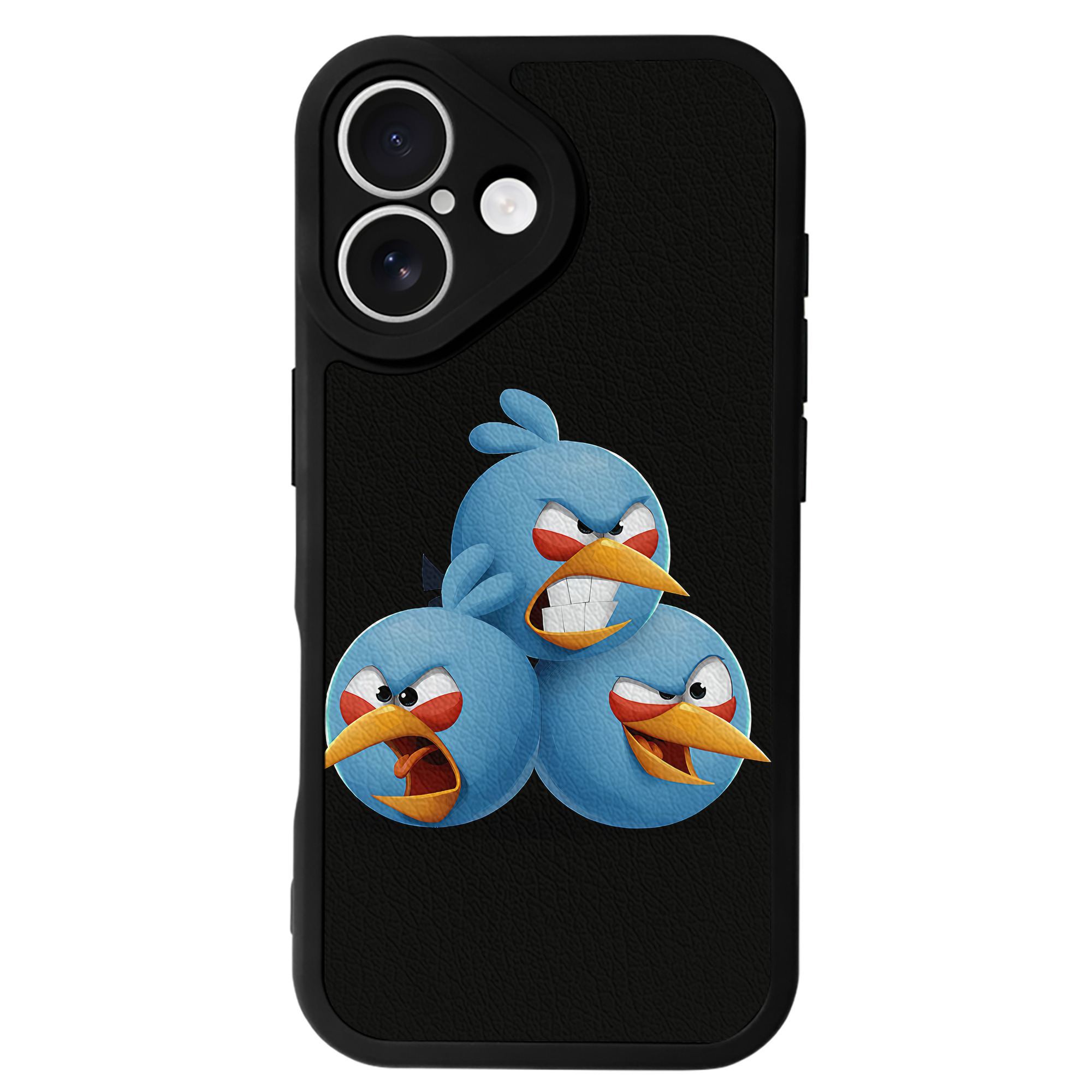 （画像用） Angry Birds アングリーバード 【iPhone 16シリーズ対応】シリコンスマホケース（レザー調） 材質：シリコン
